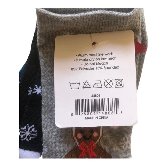Ladies NWT Christmas Holidays Crew Socks Three Pack of 3 Pairs Socks Size 9-11 - Picture 3 of 7